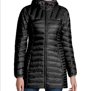 Eddie Bauer TALL Black Astoria Hooded Down Parka